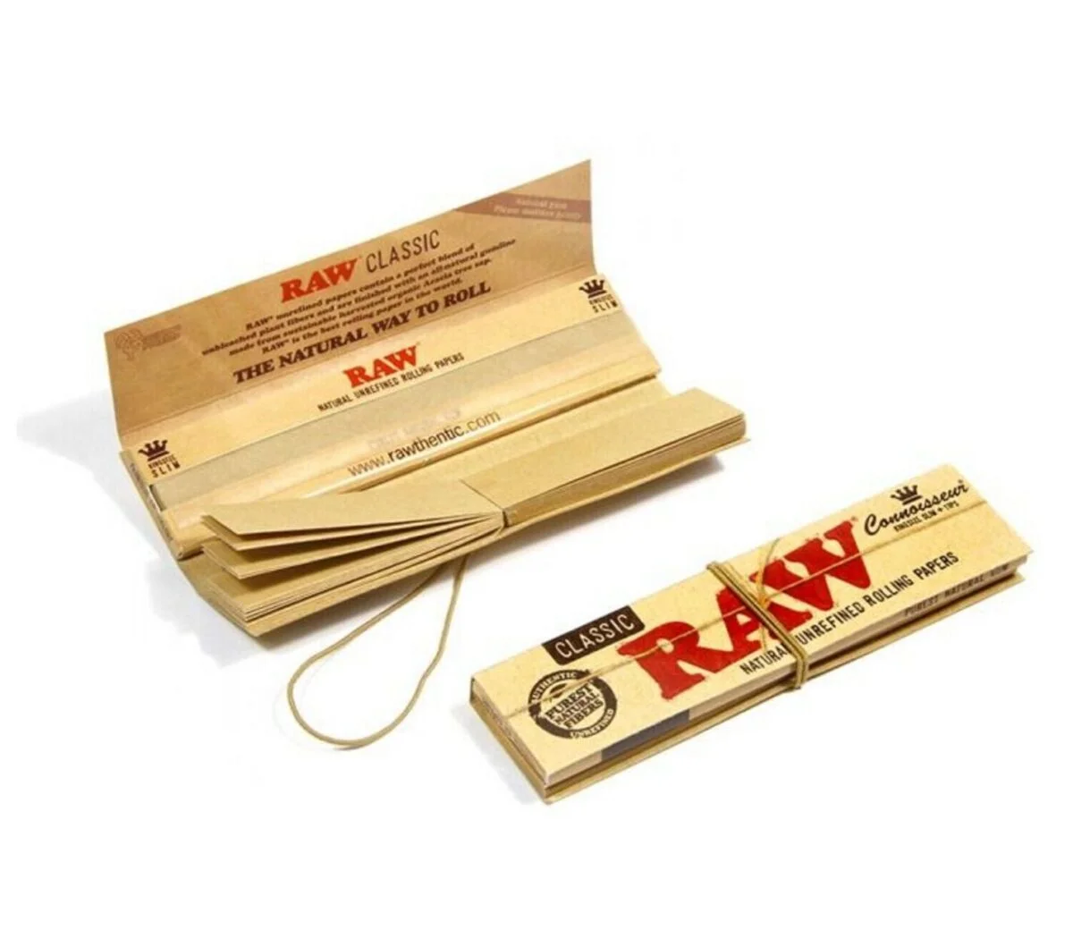 RAW Paper Classic Connoisseur | King size Rolling Paper 110mm with Tips